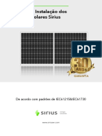 Manual de Instalação Módulos Solares Sirius