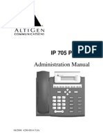 Administration Manual: IP 705 Phone