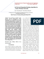 A Fuzzy Logic Based Network Dependent Routing Algorithm For Ad Hoc Wireless Networks