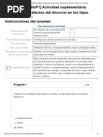 Examen - (ACDB2-18%) (SUP1) Actividad Suplementaria - Identifique Los Efectos Del Divorcio en Los Hijos