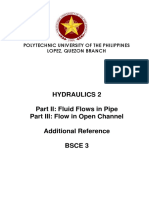 Fuild Flows in Pipe & Flow in Open Channel Additional Reference