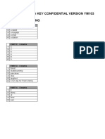 Movers Marking Key Confidential Version Ym103 Reading & Writing