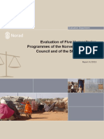 1 - Evaluation of Five Humanitarian Programmes of The Norwegian Refugee Council and of The Standby Roster NORCAP