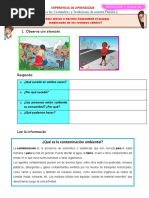 FICHA 15-06-21 PS - ¿Cómo Afecta A Nuestra Comunidad El Manejo Inadecuado de Los Residuos Sólidos