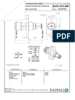 2 Holes Flange Sma Female-Smp-Max Female Straight Adapter