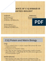 Significance of c1Q in Matriq Biology