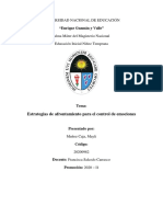 Estrategias de Afrontamiento para El Control de Emociones