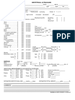 OB Ultrasound Report Template 2