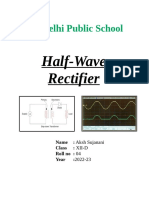 Physics Project File Class12 Half Wave Rectifier