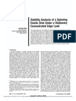 Stability Analysis of A Spinning Elastic Disk Under A Stationary Concentrated Edge Load