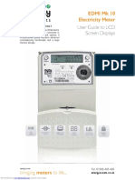 User Guide To LCD Screen Displays: Edmi MK 10 Electricity Meter