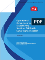 Operational Guidelines For Establishing Sentinel Stillbirth Surveillance System