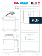 Thor Martelo Moldes (Thor Mjolnir Templates)