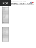 Type The Basic Information of The Class Here: Region Division District School Name School Id School Year