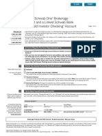 Schwab One Brokerage Account and A Linked Schwab Bank High Yield Investor Checking Account Applications