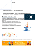 Multiplicar Matrices en Java - Línea de Código