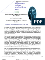 Charles Spurgeon - La Perseverancia Final de Los Santos - Sermon 1361 Del 24 de Junio de 1877 - Tabernáculo Metropolitano