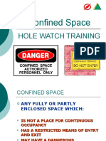 Confined Space: Hole Watch Training