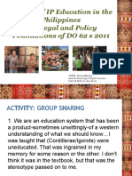 History of IP Education in The Philippines