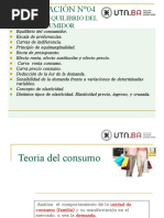 2021 Presentación N°04 Teoria Del Equilibrio Del Consumidor