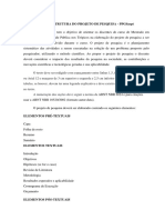 Estrutura Do Projeto de Pesquisa - Final