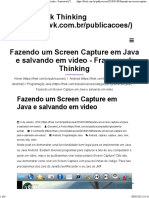 Fazendo Um Screen Capture em Java e Salvando em Video - Framework Thinking