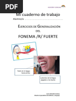 Mi Cuaderno de Trabajo FONEMA - R - FUERTE