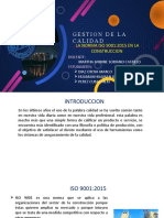 Gestion de La Calidad: La Norma Iso 9001:2015 en La Construccion