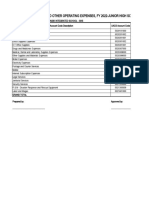 Shs Fy 2022 Mooe Breakdown