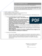 Cs Form No. 212 Attachment - Work Experience Sheet