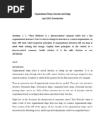 Organisational Theory Structure and Design A ST n1x21q