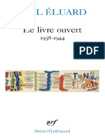 Le Livre Ouvert 1938-1944 - Paul Eluard