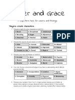 Power and Grace: A Superhero Hack For Lasers and Feelings Players: Create Characters