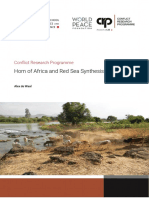 Horn of Africa and Red Sea Synthesis Paper: Conflict Research Programme