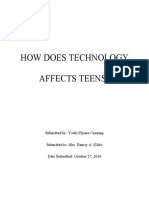 How Does Technology Affects Teens