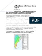 Método Simplificado de Cálculo de Viento en CIRSOC 102