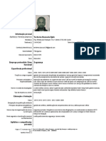 Modelo Curriculum Vitae Europeu Europas