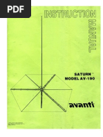 Avanti Av190 Om Saturn