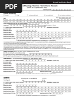 Kotak Account Closure-Form For Savings Current and Investment Accounts - Revised Version May 2022