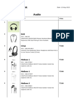 Ultraprolink Audio: No. Product Detail Price 1