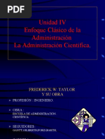 Unidad 4 Administración Científica Taylor