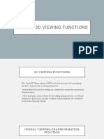 OpenGL 3D Viewing Functions