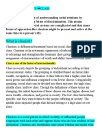 What Is Classism?: Class Is One of The Factor of Intersectionality