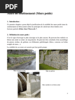 CHAPITRE I Mur de Soutènement