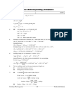 Thermodynamics - Workbook Solutions