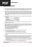 Capital Structure Question Bank