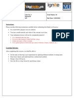 Hands-On Exercise No. 3 Digiskills 2.0 Batch-03 Autocad Total Marks: 10 Due Date: 31/03/2022