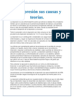 La Depresión Sus Causas y Teorías, Ensayo