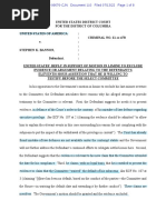 USA V Bannon Doc 110 Filed by USA - Response