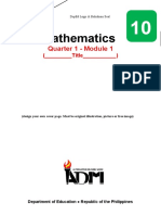 Mathematics: Quarter 1 - Module 1